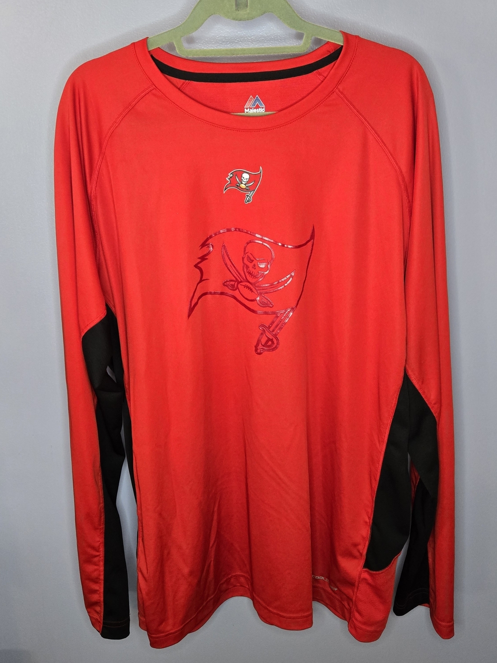 Majestic Tampa Bay Buccaneers Red Long Sleeve Performance Tee